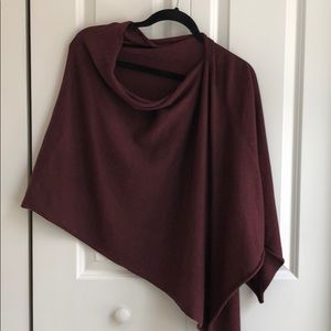 Kerisma Burgundy Maroon Poncho Shall